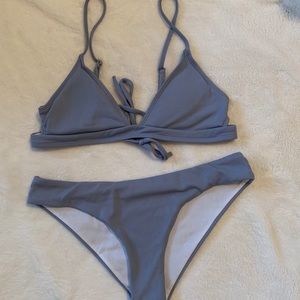 light blue bikini!
